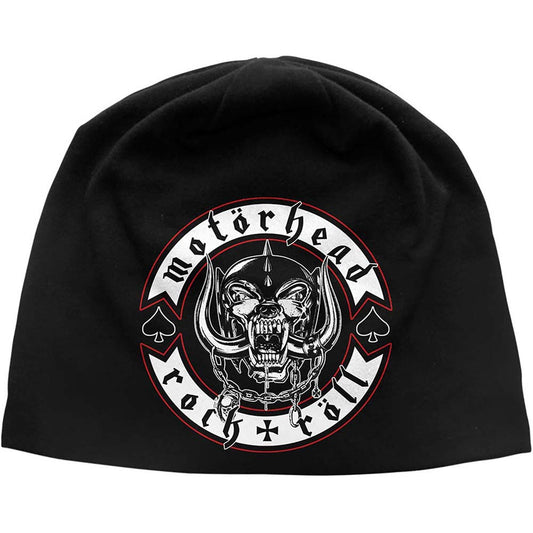Motorhead Biker Badge Beanie Front