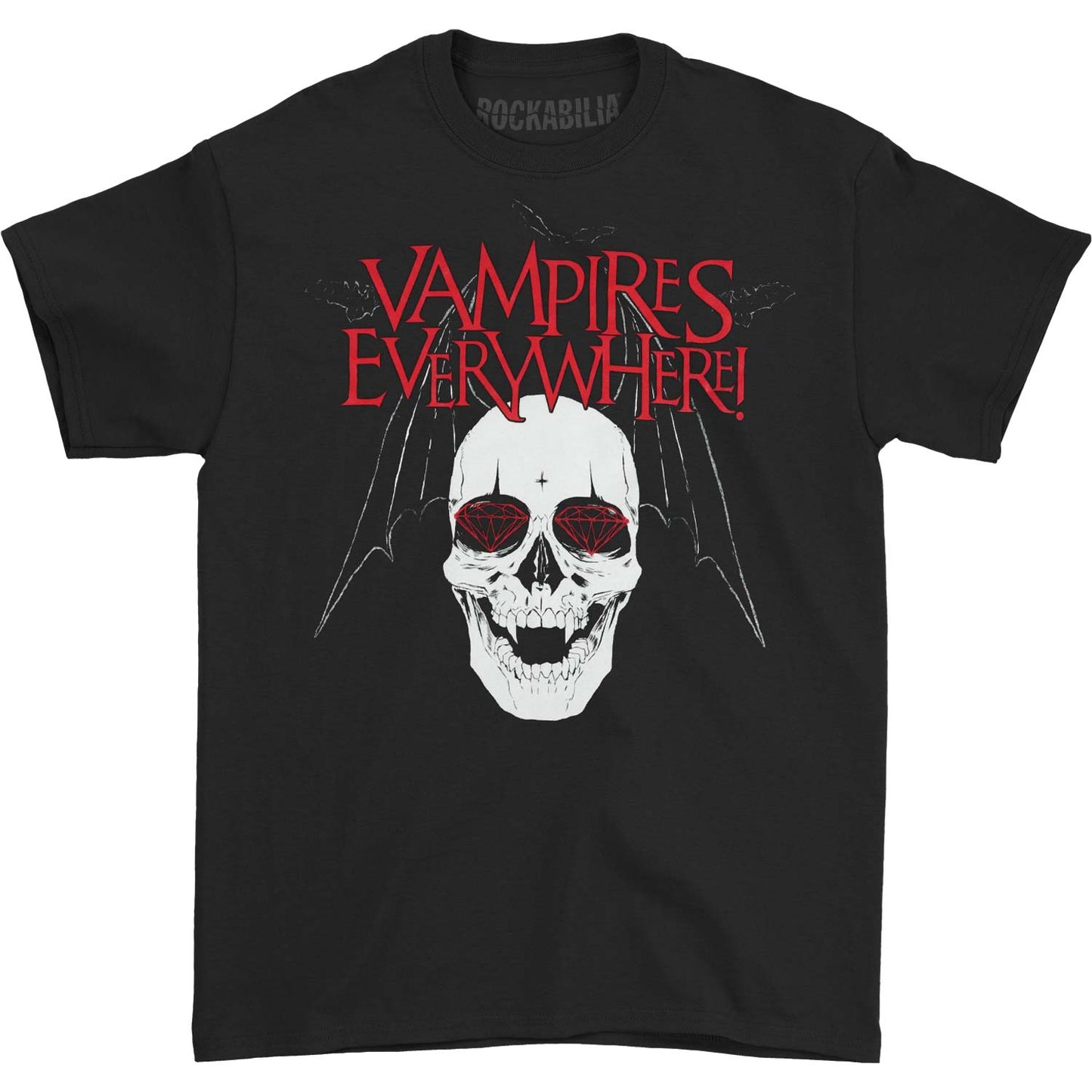 Vampires Everywhere Bat Skull Slim Fit T-shirt Front