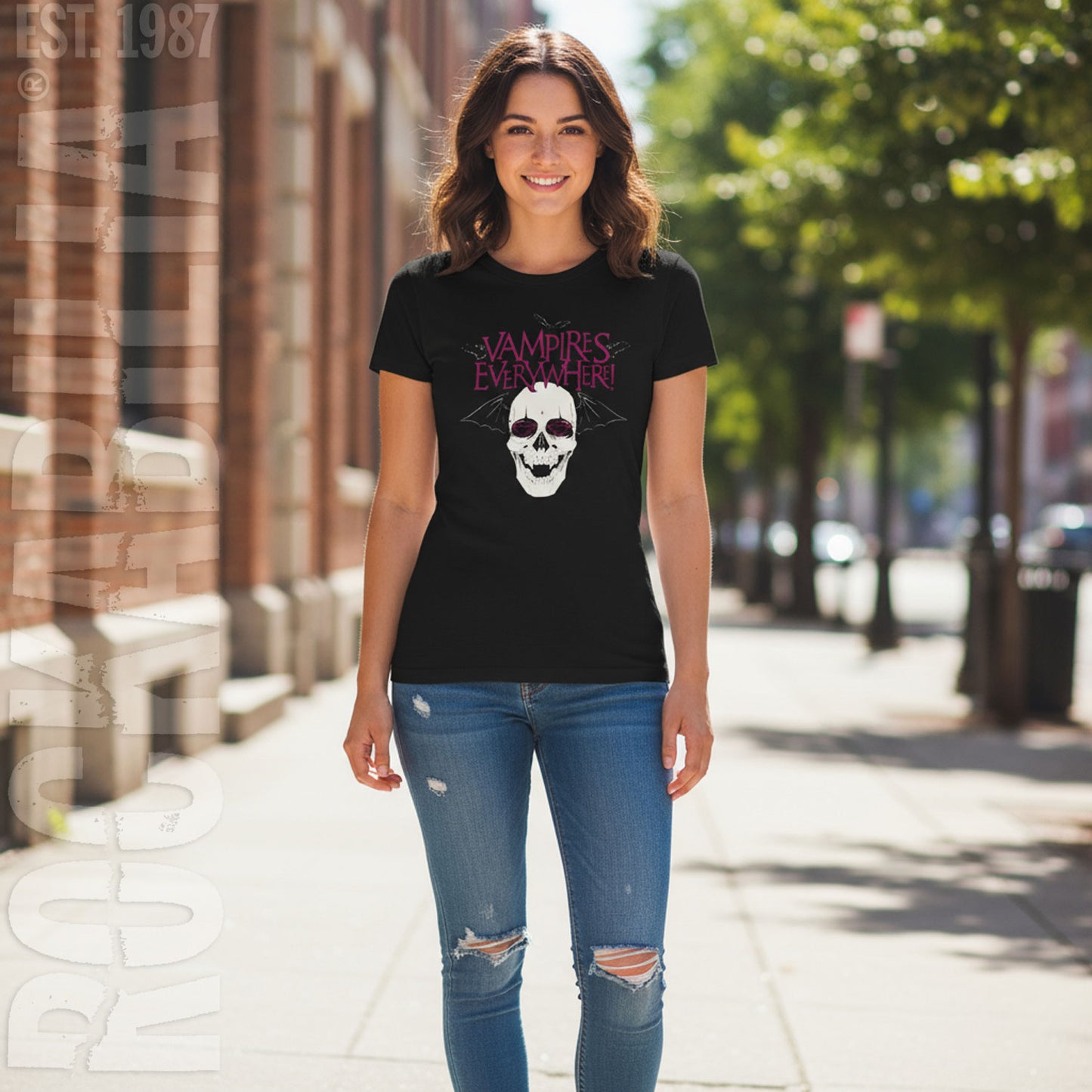 Bat Skull Girls' T Junior Top