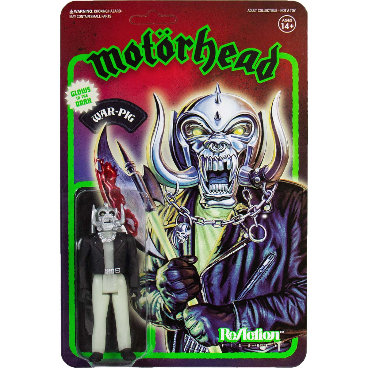 Motorhead Super7 War-Pig (Glows In The Dark) 3.75" ReAction Figure Action Figure Front