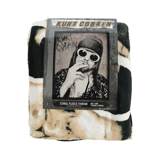 Kurt Cobain Lightweight Fleece Throw Blanket Fleece Blanket Front