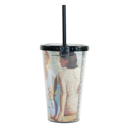 Pink Floyd Back Catalogue 16oz Foil-Printed Carnival Cup w/ Straw & Lid Straw Tumbler Back
