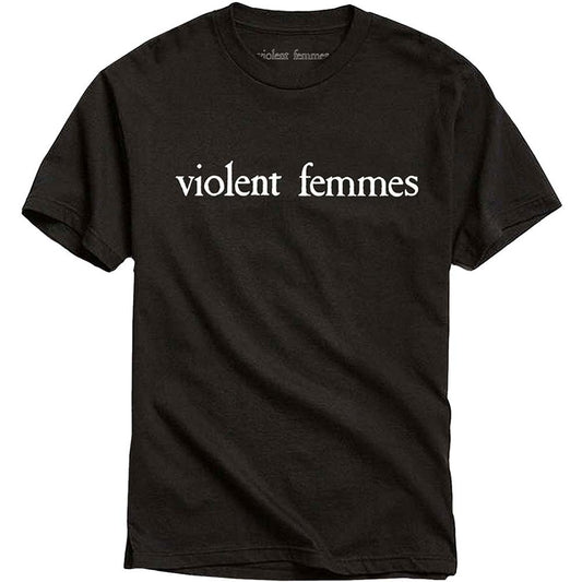 Violent Femmes White Vintage Logo Slim Fit T-shirt Front