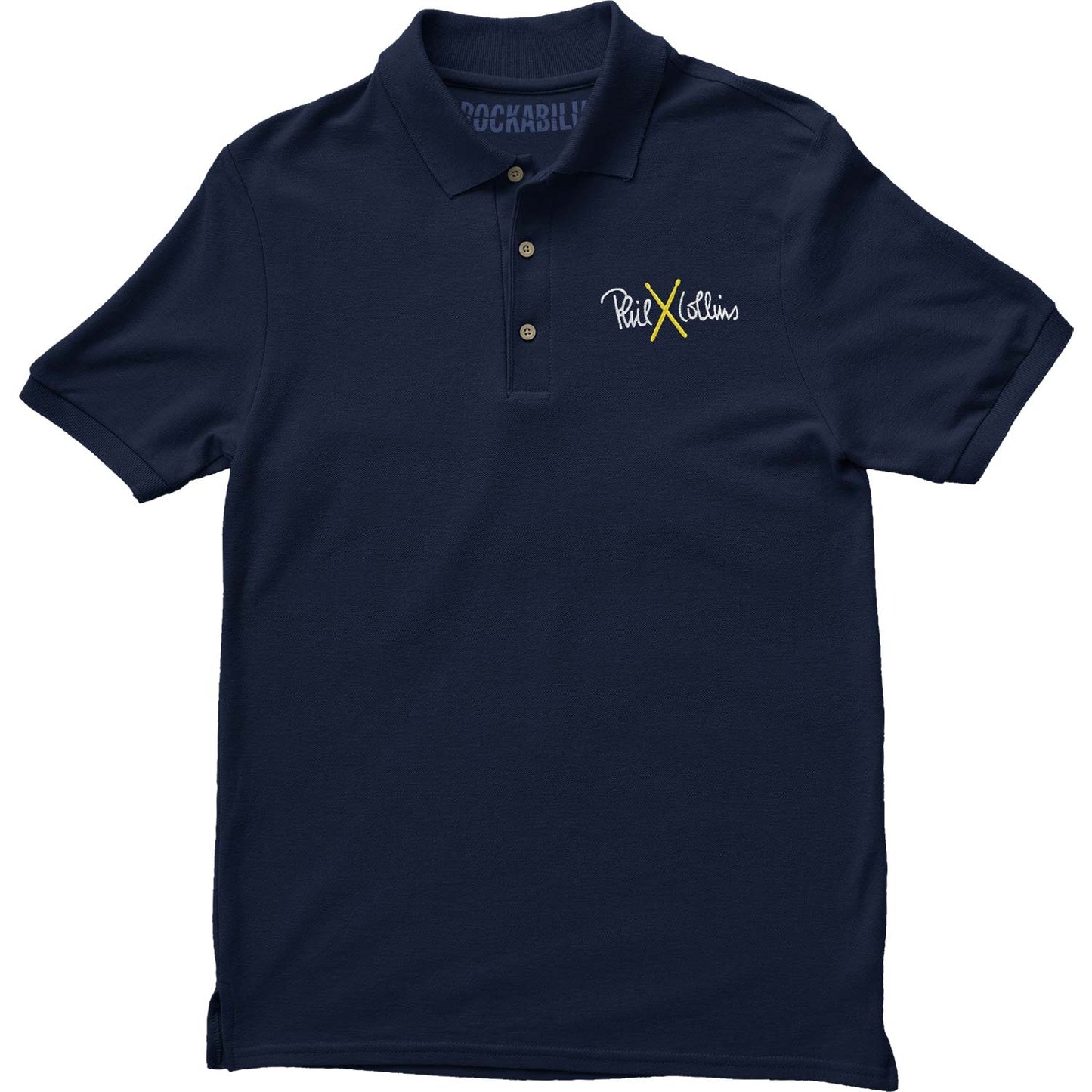 Phil Collins 2004 Tour Polo Shirt Polo Shirt Front
