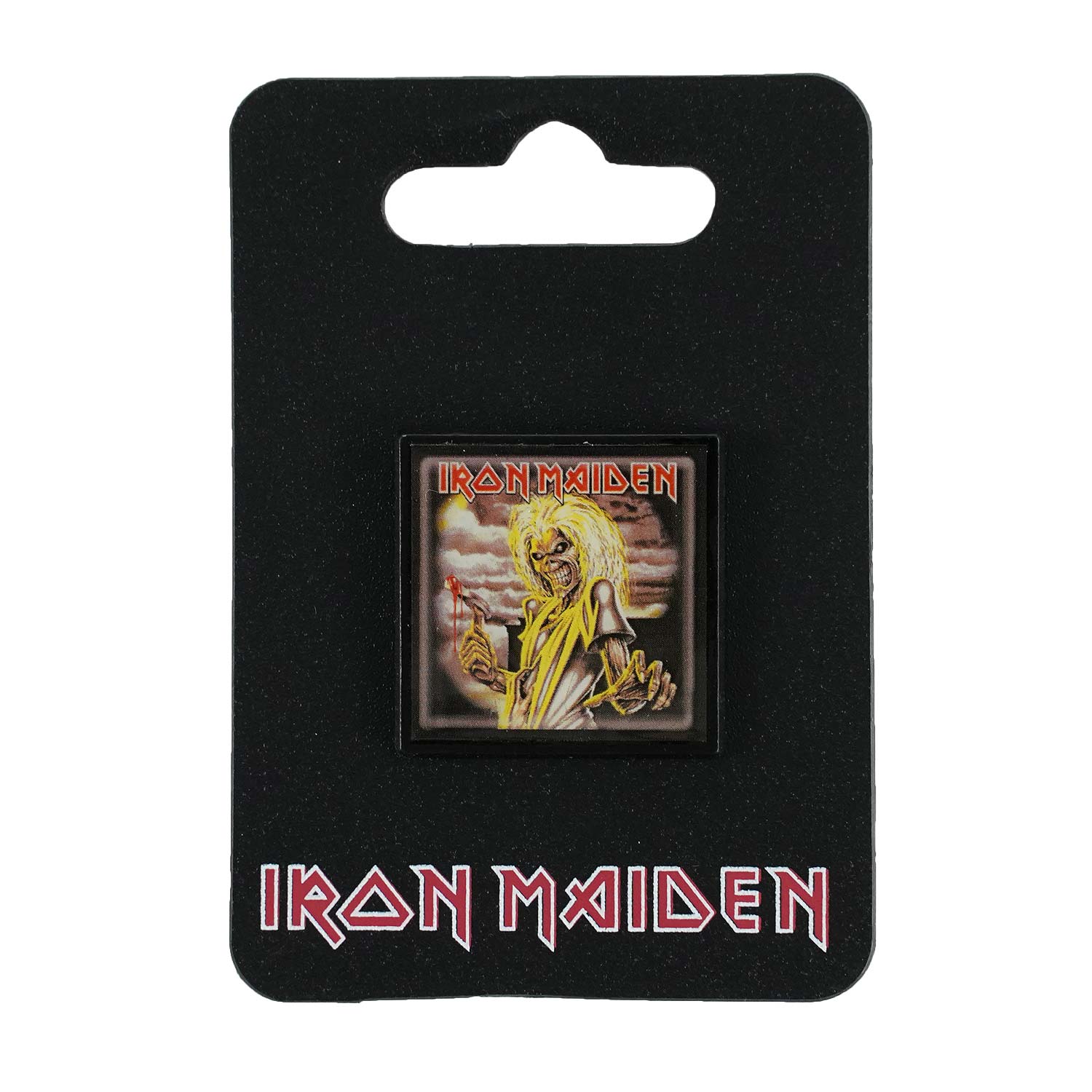 Iron Maiden Matte Black Zinc Pewter Pin Badge