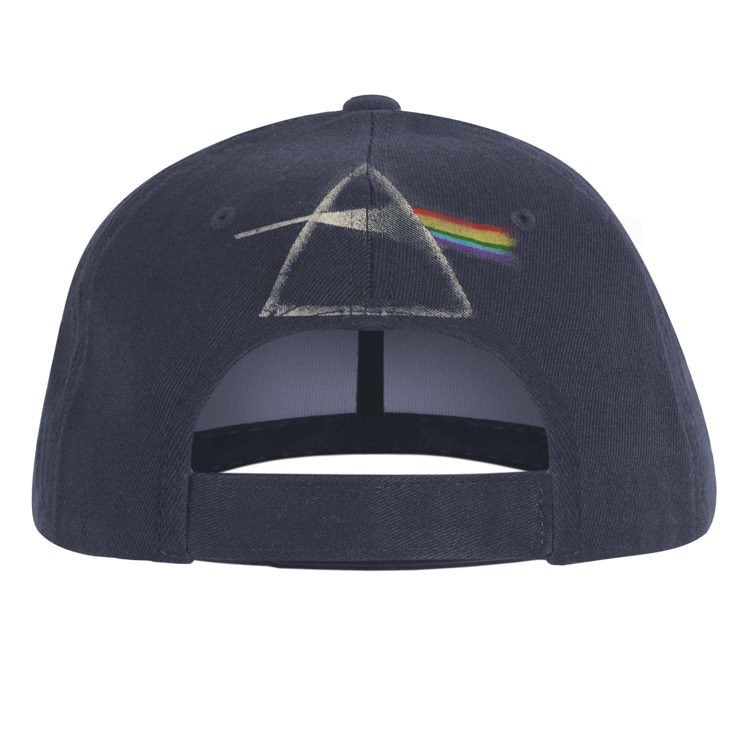 Pink Floyd Dark Side of the Moon Album Distressed (Navy Blue) Baseball Cap Back