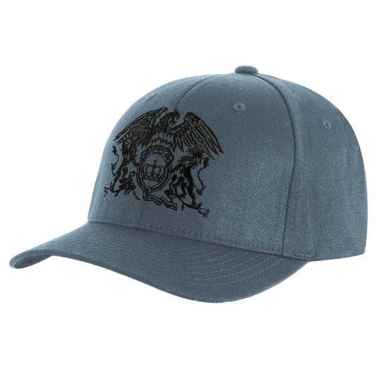 Queen Black Classic Crest Baseball Cap Front