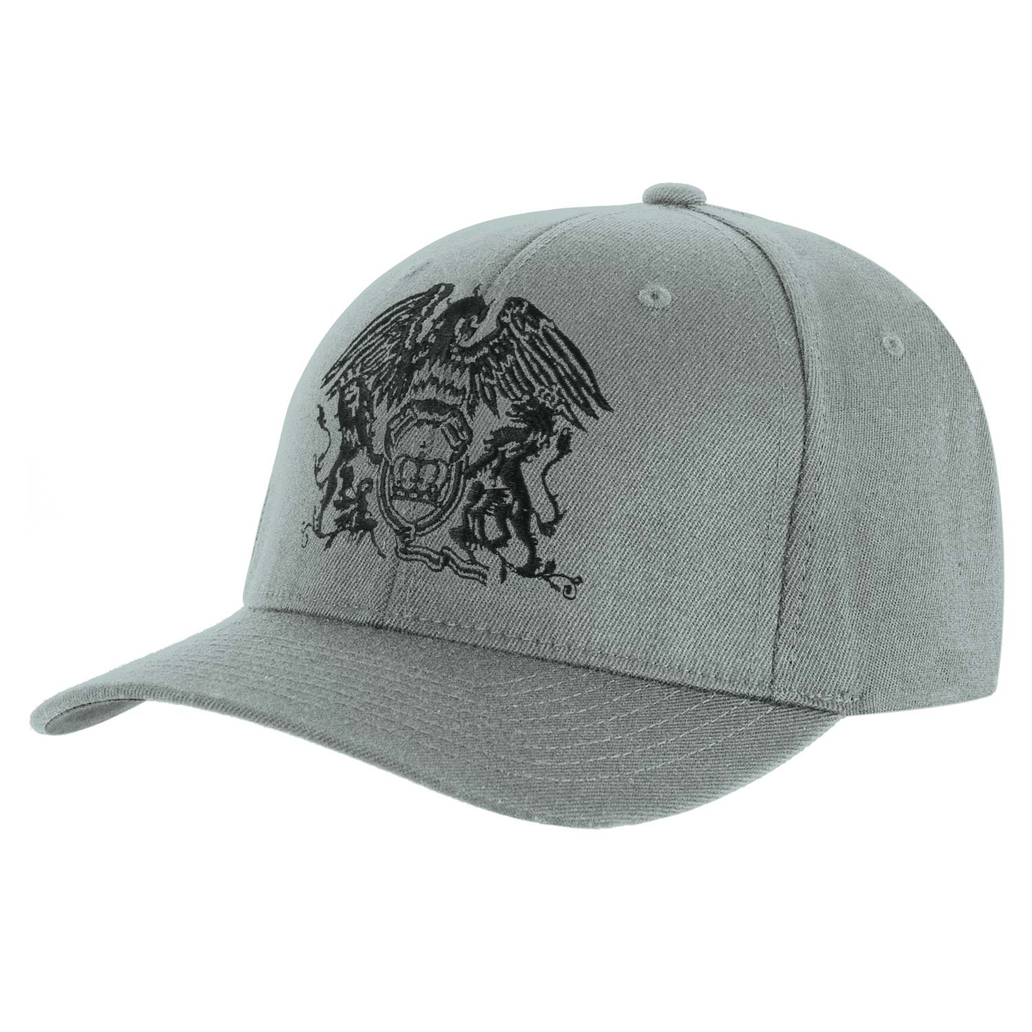 Queen Black Classic Crest Baseball Cap Front