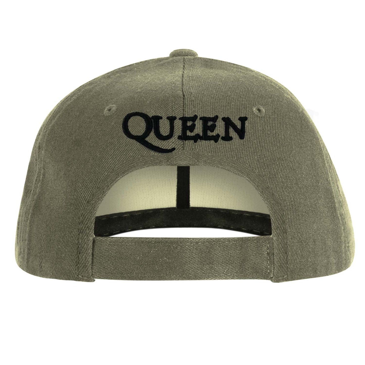Queen Black Classic Crest Baseball Cap Back