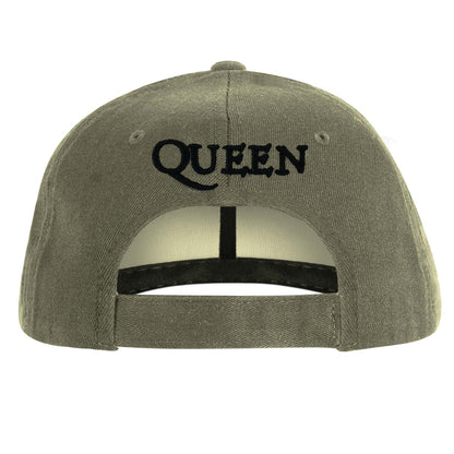 Queen Black Classic Crest Baseball Cap Back