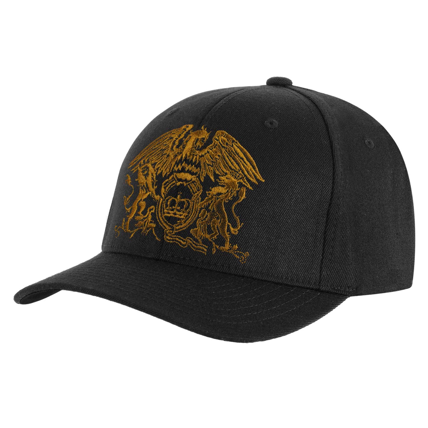 Queen Gold Classic Crest Baseball Cap Front