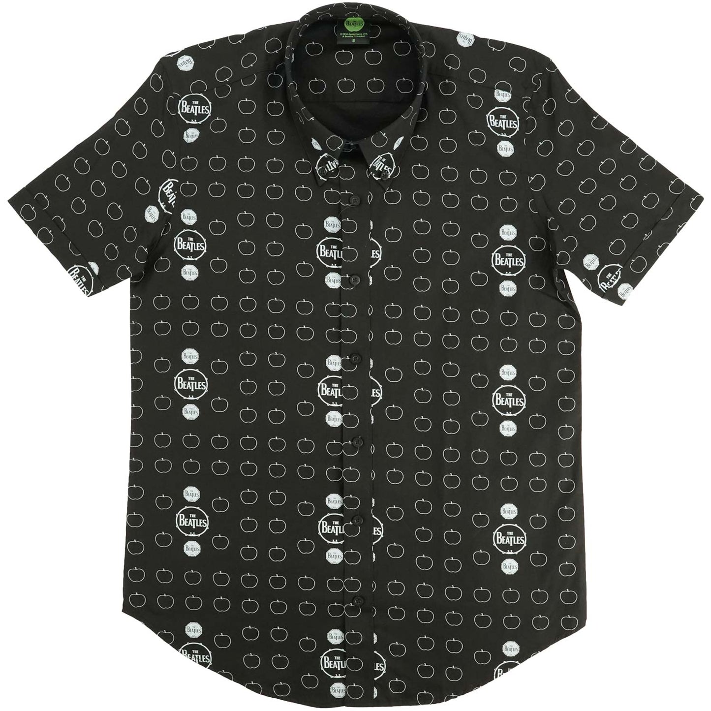 Beatles Drum and Apples Dress Shirt Front