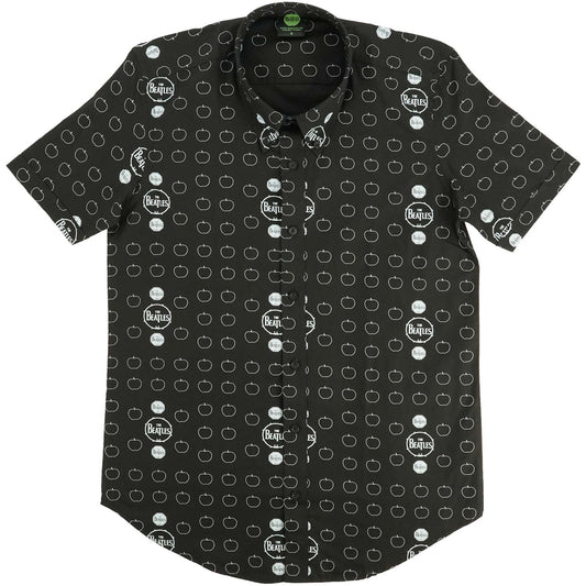 Beatles Drum and Apples Dress Shirt Front