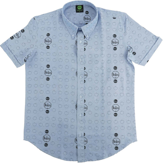 Beatles Drum and Apples Dress Shirt Front
