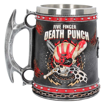 Five Finger Death Punch 5FDP Tankard 15cm Stein Front