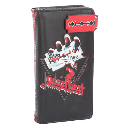 Judas Priest British Steel Embossed Purse 18.5cm Girls Handbag Front