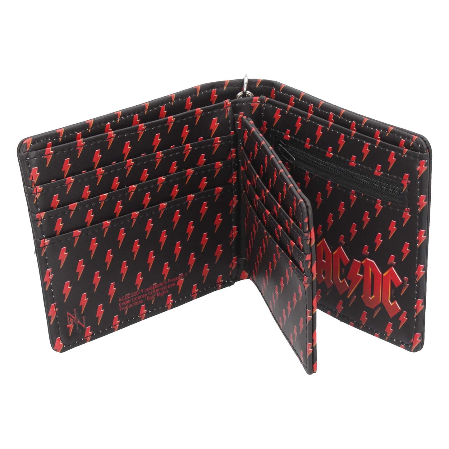 AC/DC Wallet 11cm Tri-Fold Wallet Back