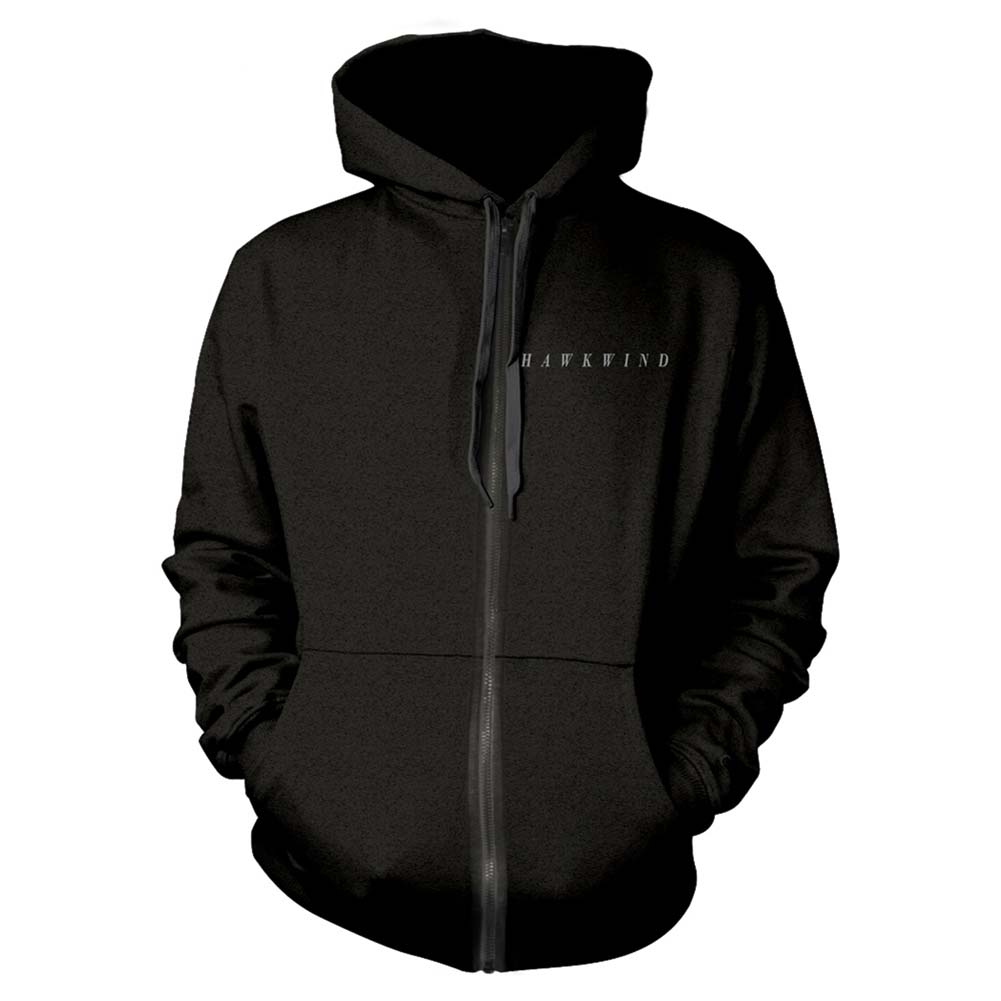 Hawkwind Eagle Zippered Hooded Sweatshirt Front