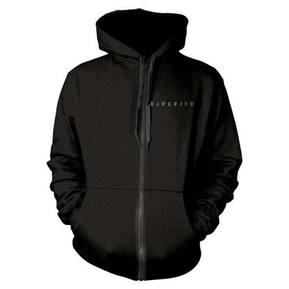 Hawkwind Eagle Zippered Hooded Sweatshirt Front