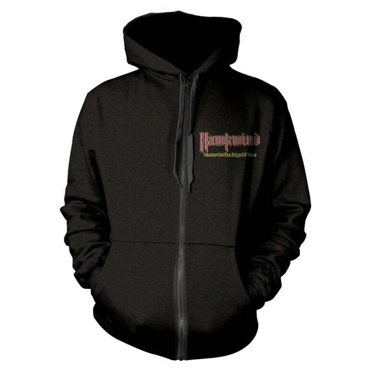 Hawkwind Warrior On The Edge Of Time Zippered Hooded Sweatshirt Front