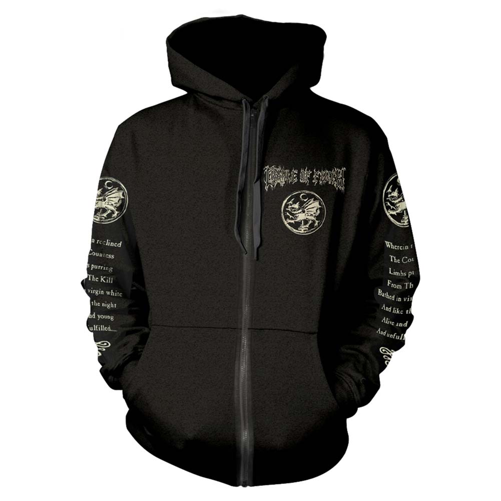 Cradle Of Filth Cruelty And The Beast Zippered Hooded Sweatshirt Front