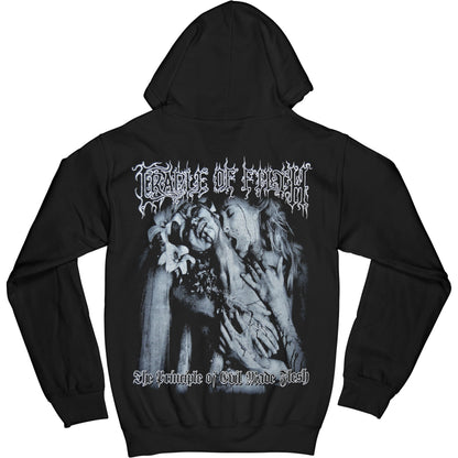 Cradle Of Filth The Principle Of Evil Made Flesh Zippered Hooded Sweatshirt Back