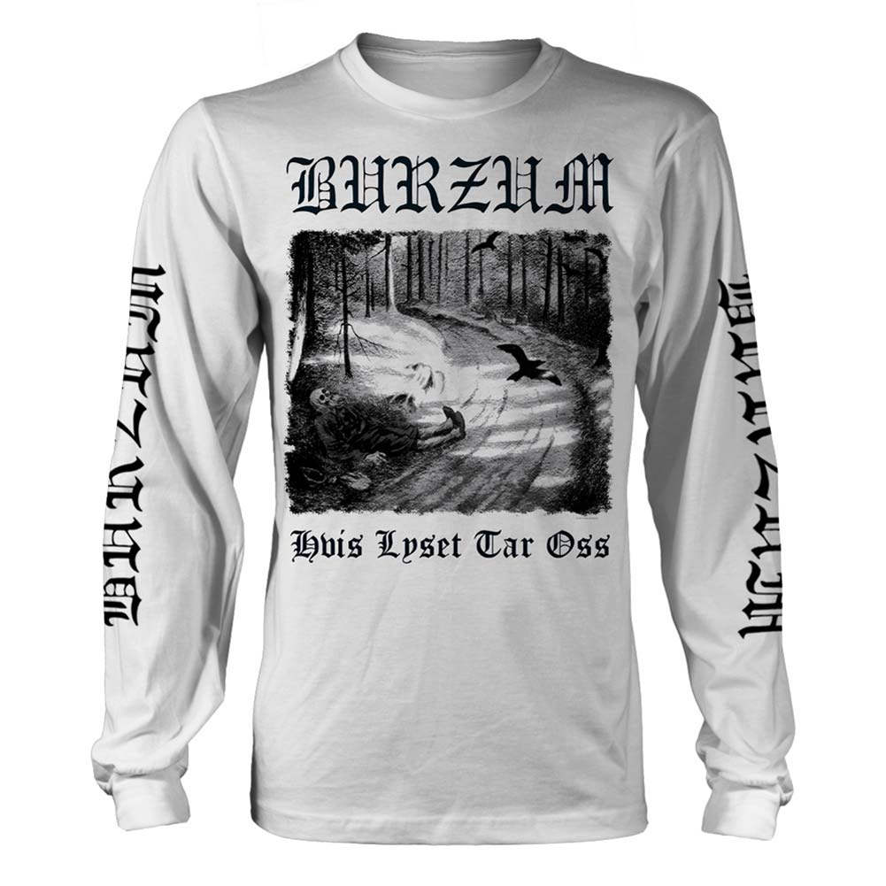 Burzum Hvis Lyset Tar Oss (white) Long Sleeve Front