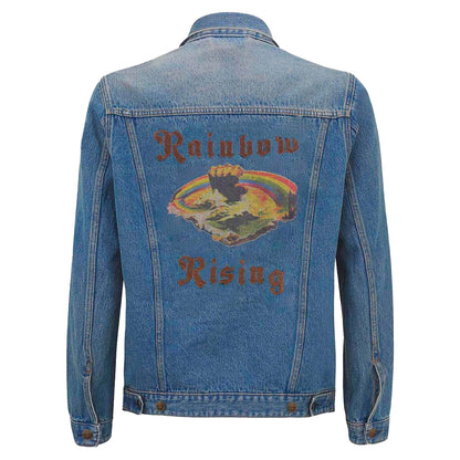 Rainbow Rising Denim Jacket Back