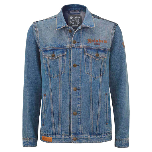 Rainbow Rising Denim Jacket Front