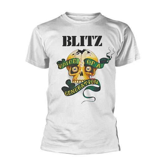 Blitz Voice Of A Generation (white) T-shirt Front