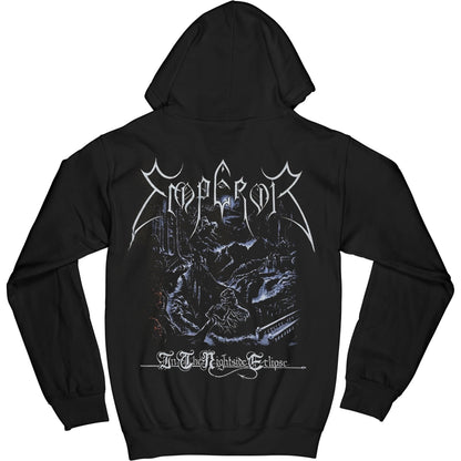 Emperor In The Nightside Eclipse Zippered Hooded Sweatshirt Back