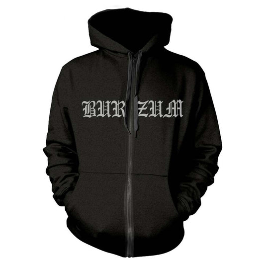 Burzum Aske Zippered Hooded Sweatshirt Front