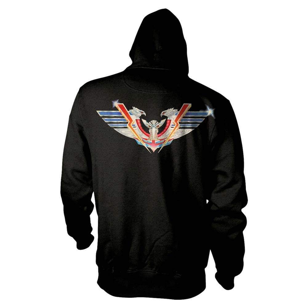 Hawkwind Sonic Attack Zippered Hooded Sweatshirt Back
