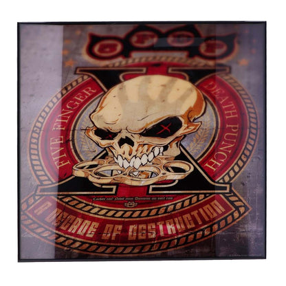 Five Finger Death Punch Decade of Destruction Crystal Clear 32cm Framed Wall Art Front