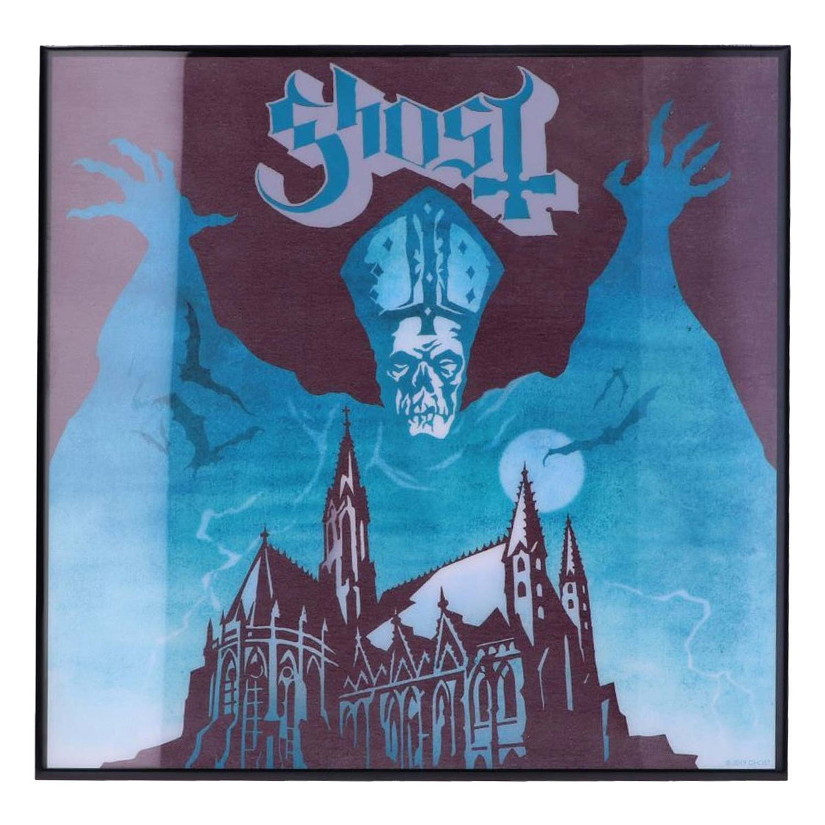 Ghost Opus Eponymous Crystal Clear Pic 32cm Framed Wall Art Front