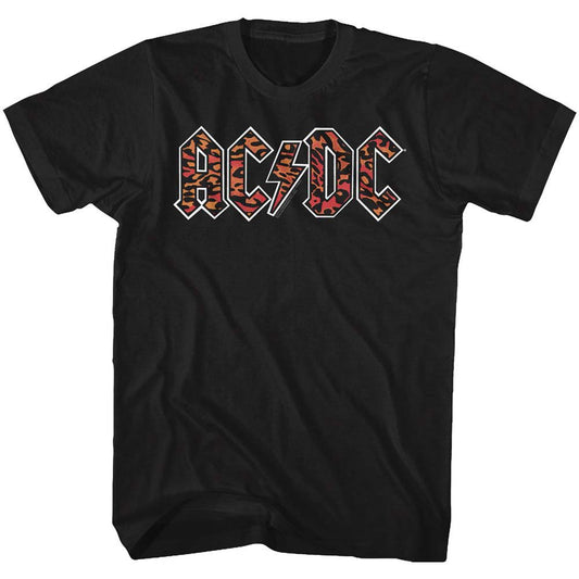 AC/DC Leopard Print T-shirt Front