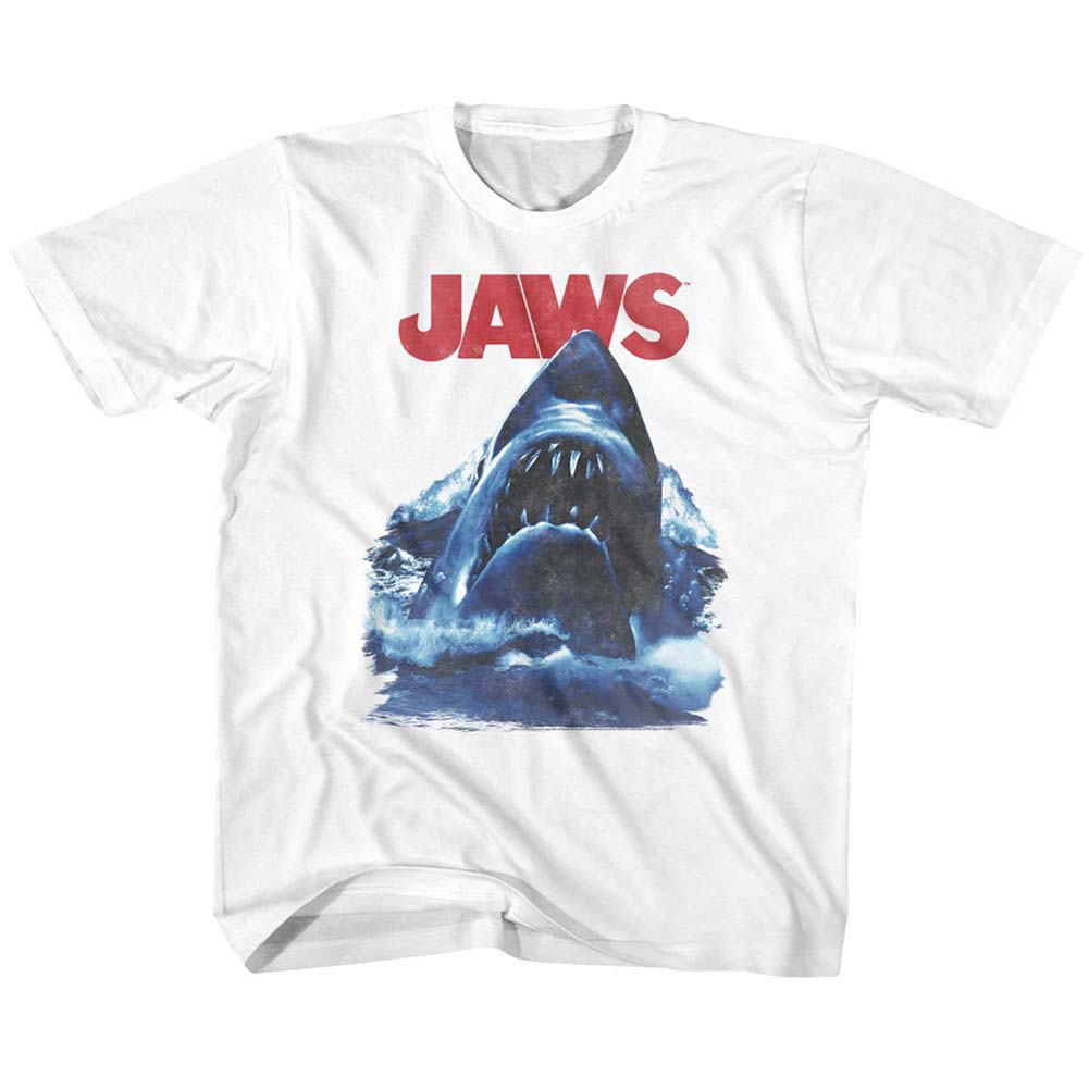 Jaws Bad Waves Youth T-shirt Front