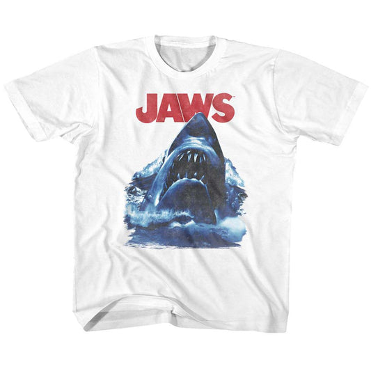 Jaws Bad Waves Youth T-shirt Front