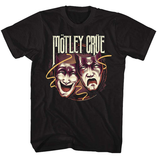 Motley Crue Drama Masks T-shirt Front