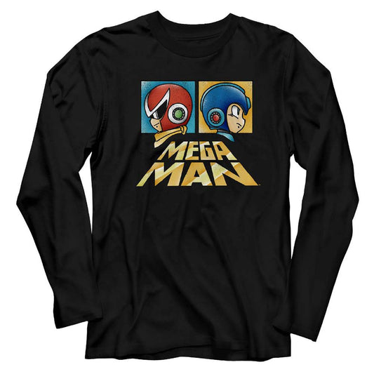 Mega Man Boxy Long Sleeve Front