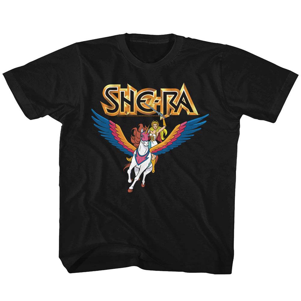 Masters Of The Universe She Ra & Swiftwind Youth T-shirt Front