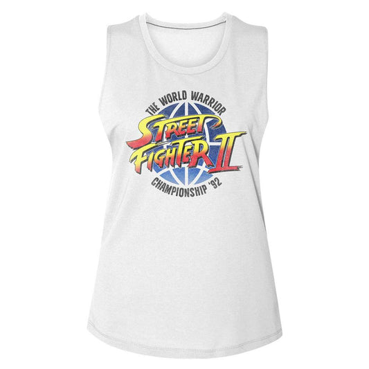 Street Fighter World Warrior Womens Tank Front
