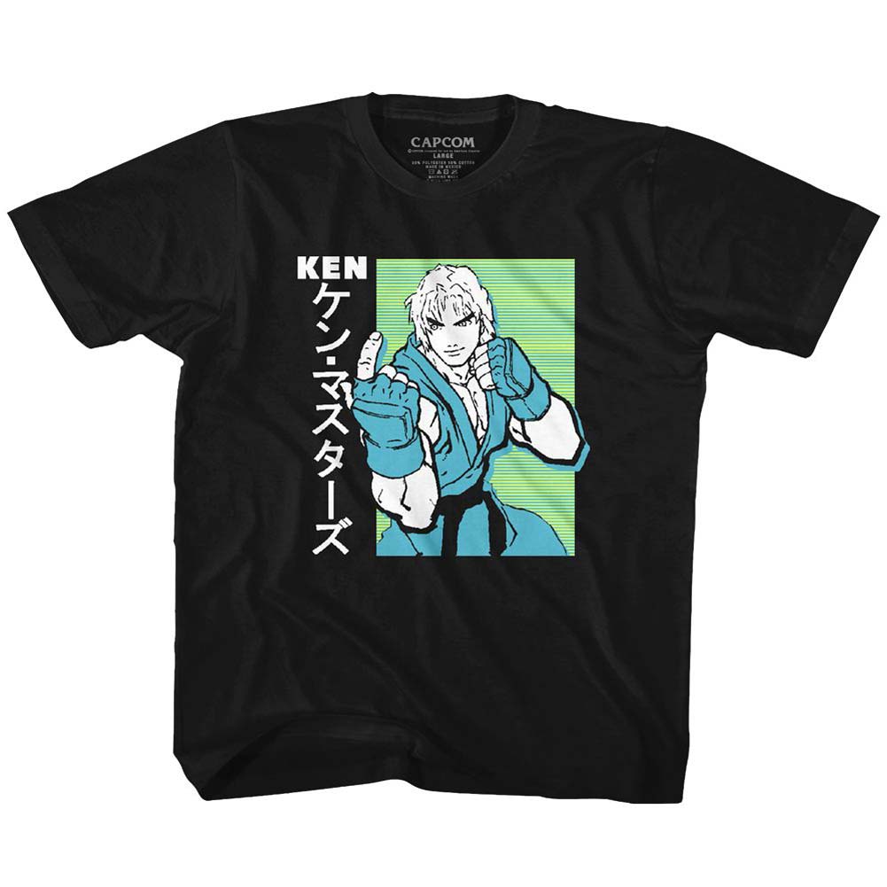 Street Fighter Ken Kids Childrens T-shirt Front