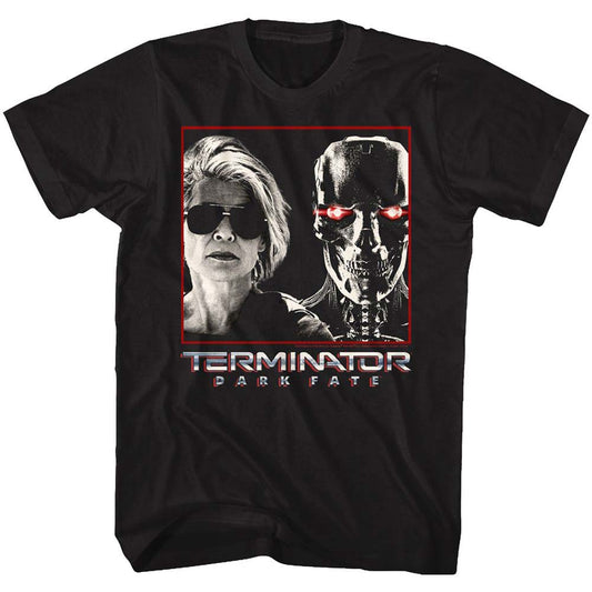 Terminator Sarah & Rev9 T-shirt Front