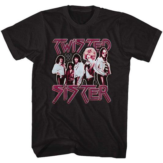 Twisted Sister Pretty In Pink T-shirt Front
