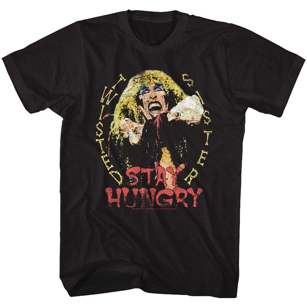 Twisted Sister Stay Hungry T-shirt Front
