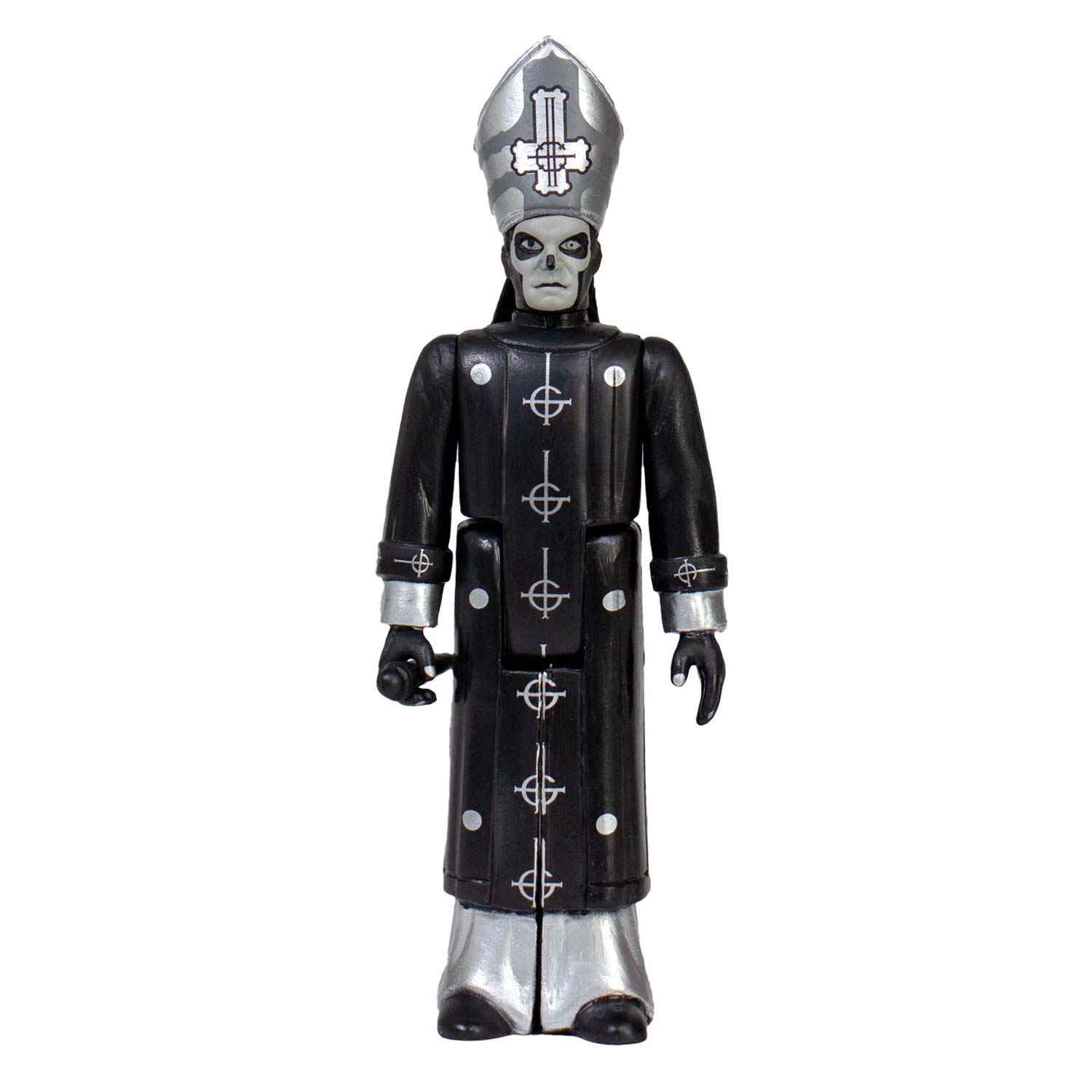 Ghost Super7 Black-On-Black Metal Papa Emeritus III 3.75" ReAction Figure Action Figure Back