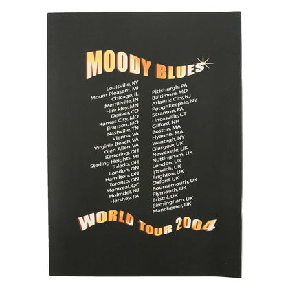 Moody Blues Tour Book Back