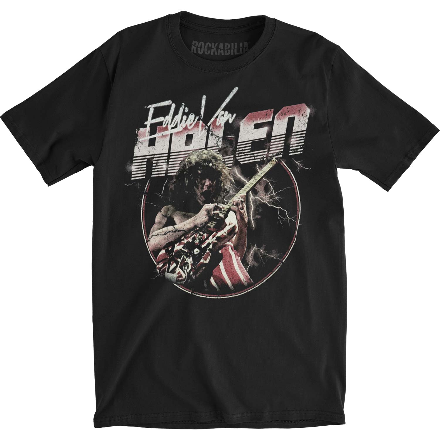 Van Halen EVH Lightning Vintage Tee Vintage T-shirt Front