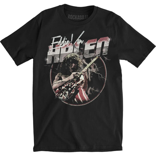 Van Halen EVH Lightning Vintage Tee Vintage T-shirt Front